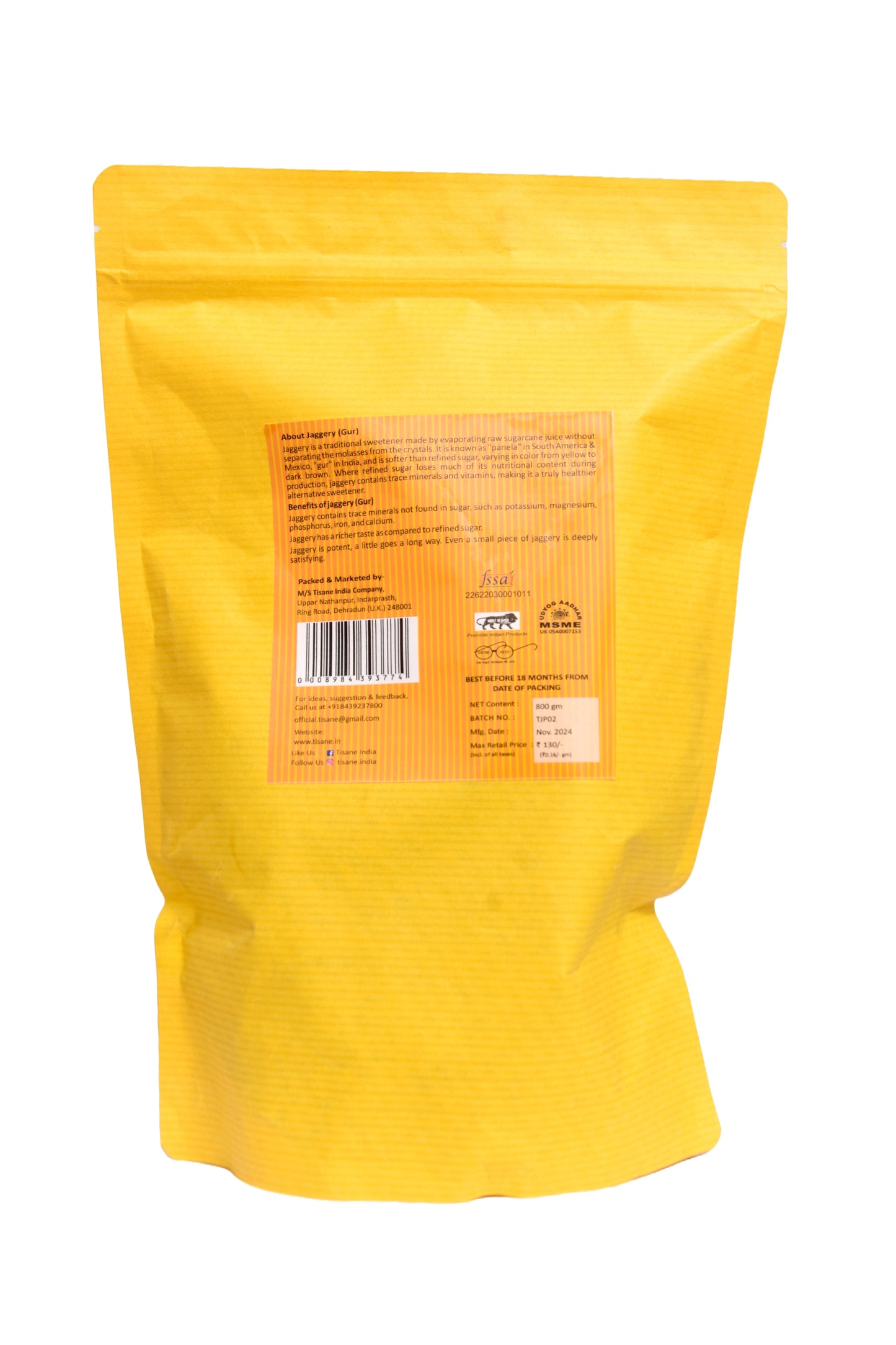 Tisane Jaggery Pure 800g