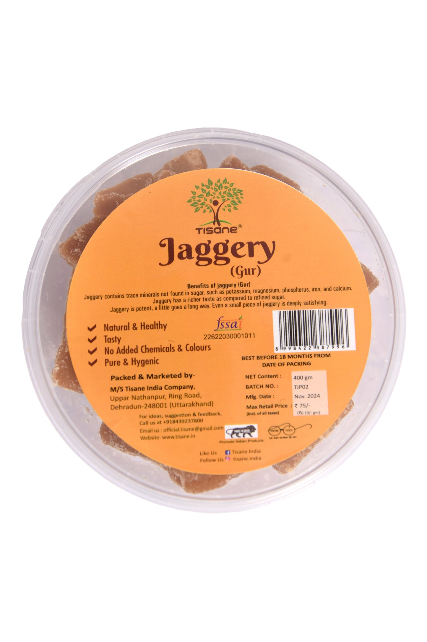 Tisane Jaggery Cube 400g