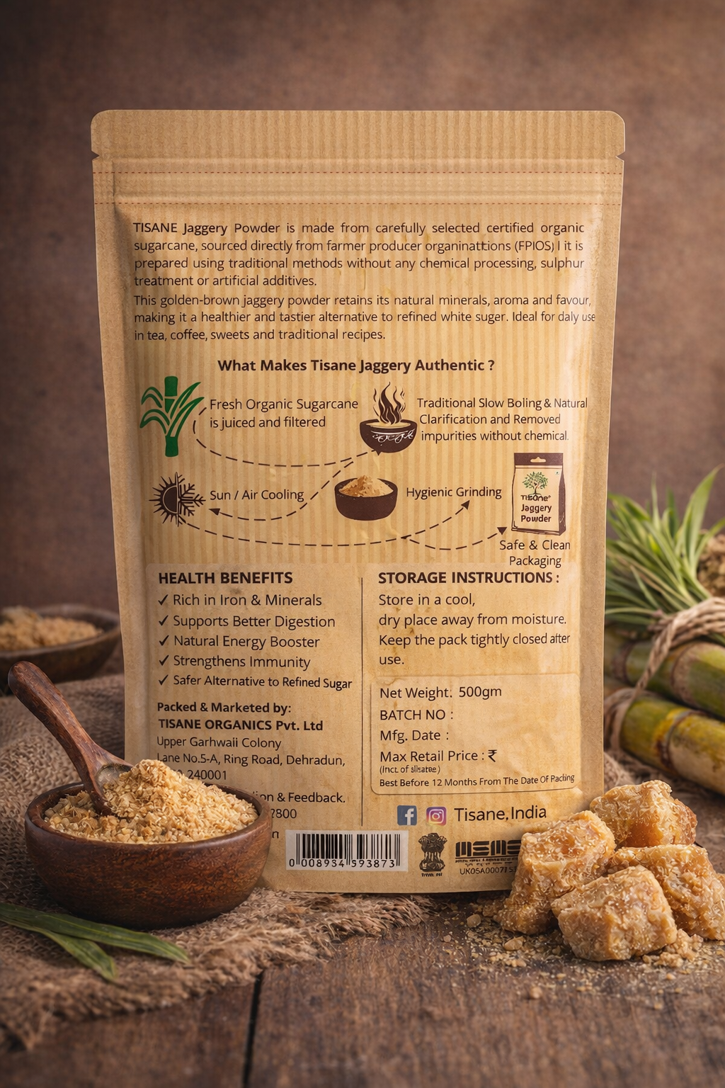 Tisane Jaggery Powder 500g