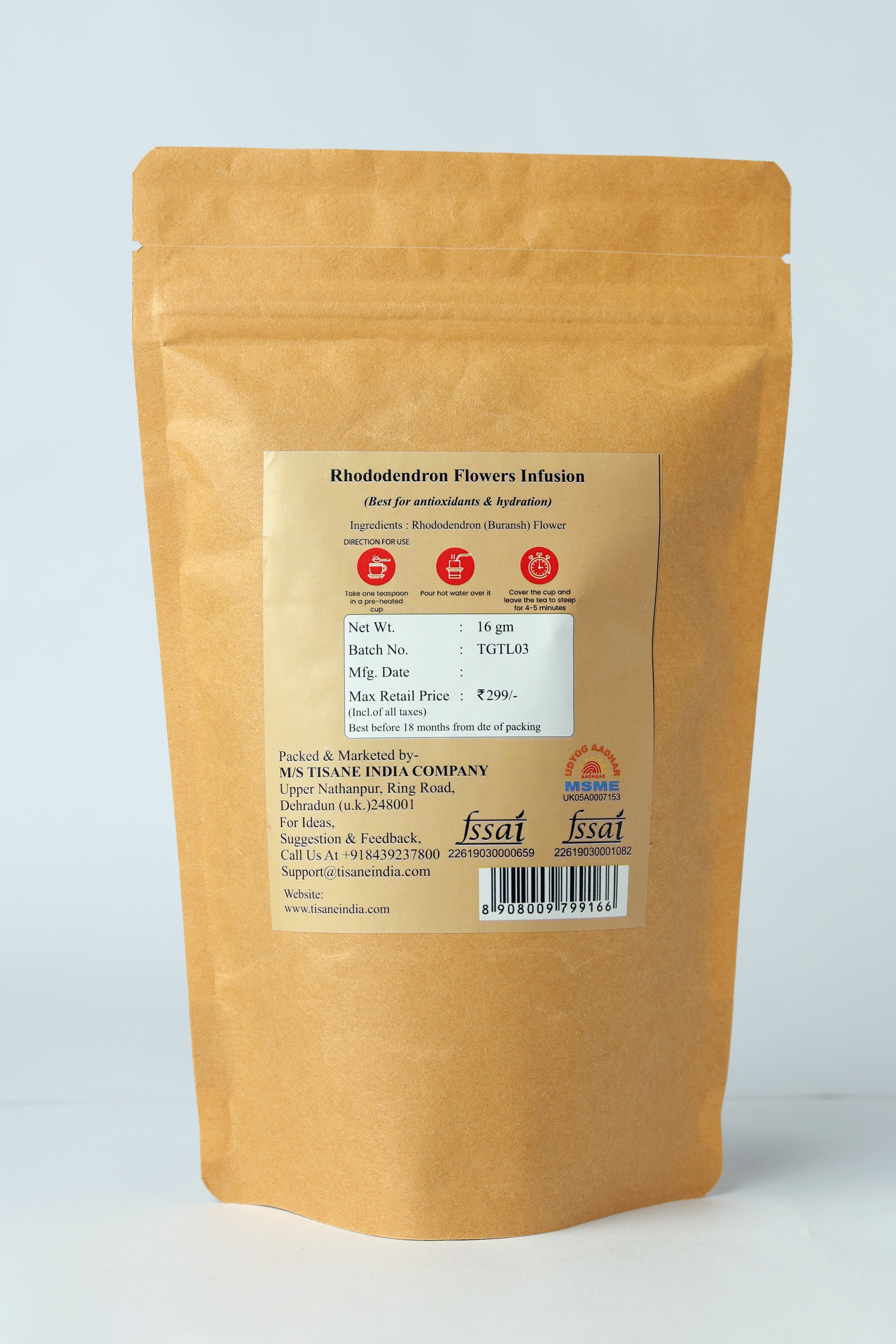 Tisane Himalayan Rhododendron Flowers Infusion